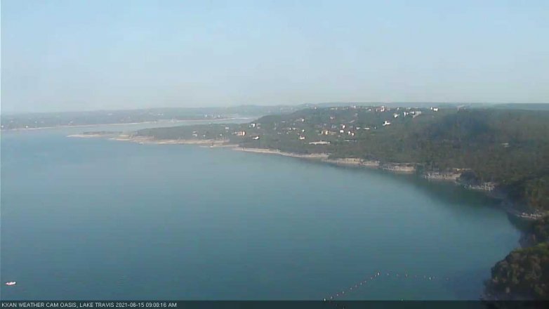 Lake Travis webcam, June 15, 2021 9:00 AM CT