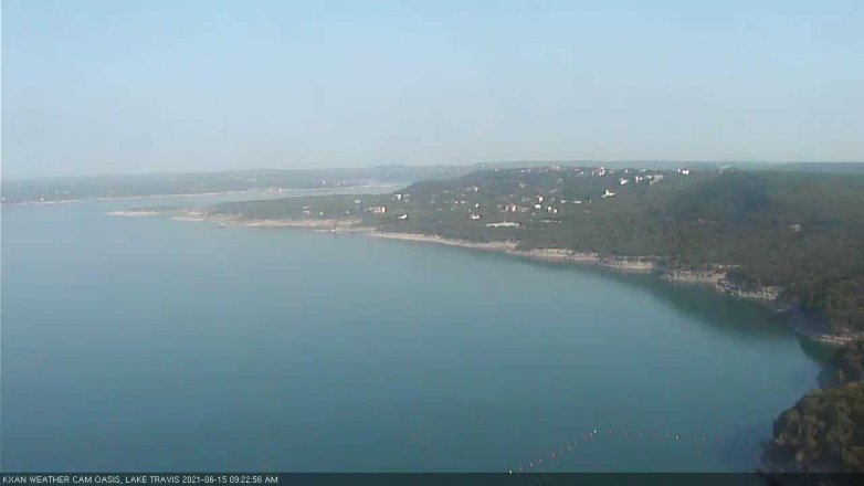 Lake Travis webcam, June 15, 2021 9:25 AM CT