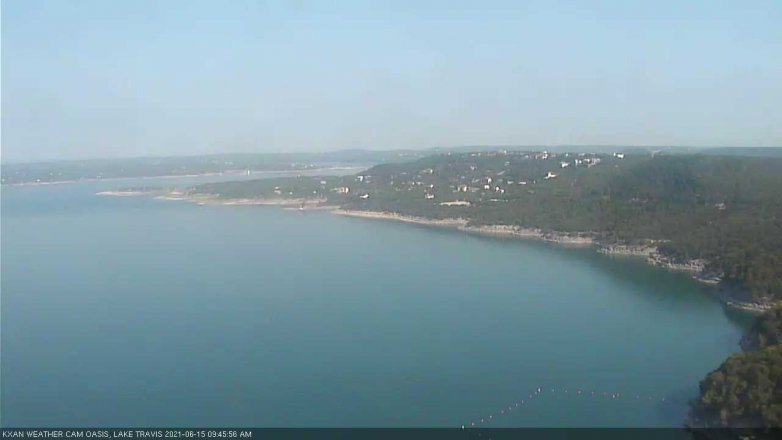 Lake Travis webcam, June 15, 2021 9:45 AM CT