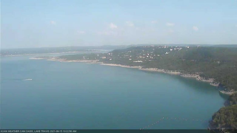 Lake Travis webcam, June 15, 2021 10:25 AM CT
