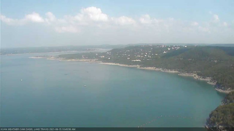 Lake Travis webcam, June 15, 2021 10:45 AM CT