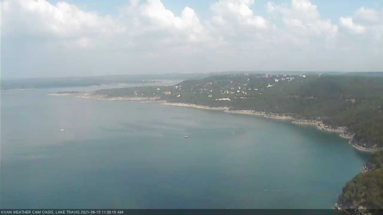 Lake Travis webcam, June 15, 2021 11:00 AM CT
