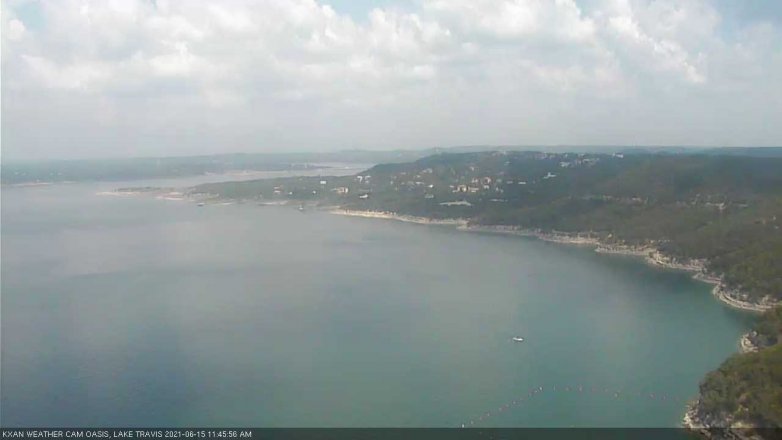 Lake Travis webcam, June 15, 2021 11:45 AM CT