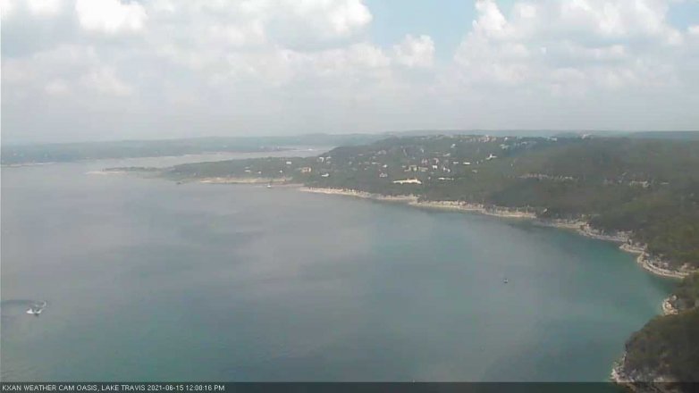 Lake Travis webcam, June 15, 2021 12:00 PM CT