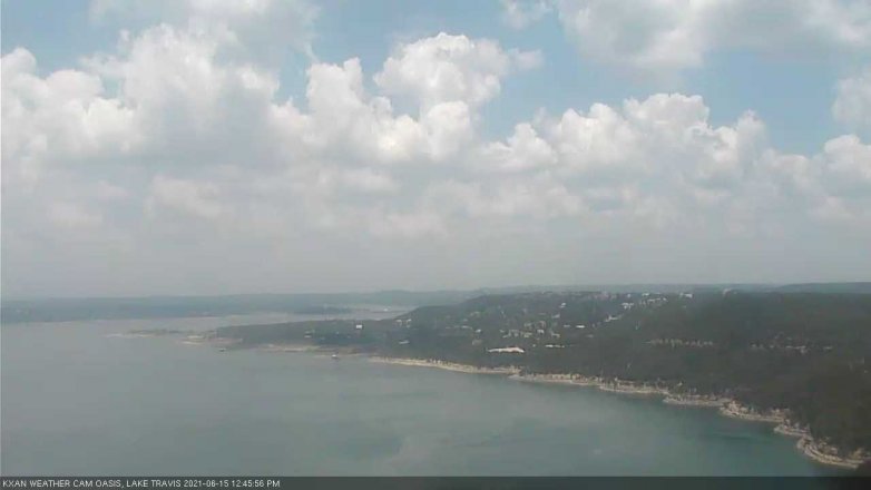 Lake Travis webcam, June 15, 2021 12:45 PM CT