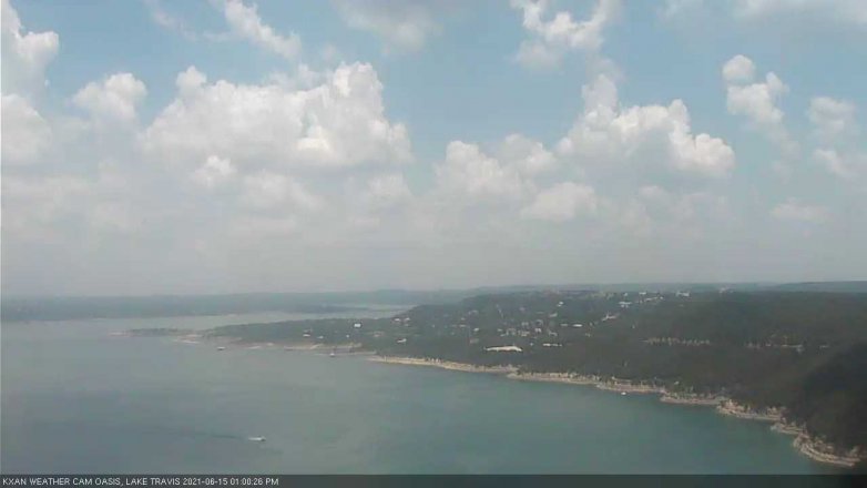 Lake Travis webcam, June 15, 2021 1:00 PM CT