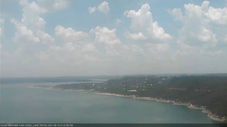 Lake Travis webcam, June 15, 2021 1:25 PM CT