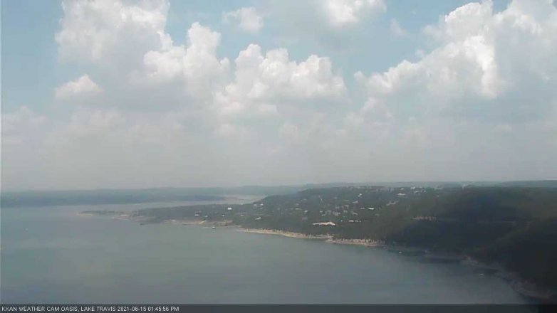 Lake Travis webcam, June 15, 2021 1:45 PM CT