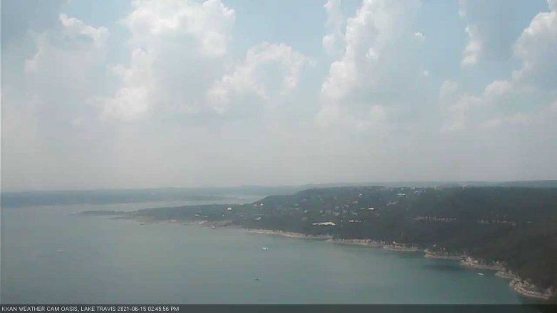 Lake Travis webcam, June 15, 2021 2:45 PM CT