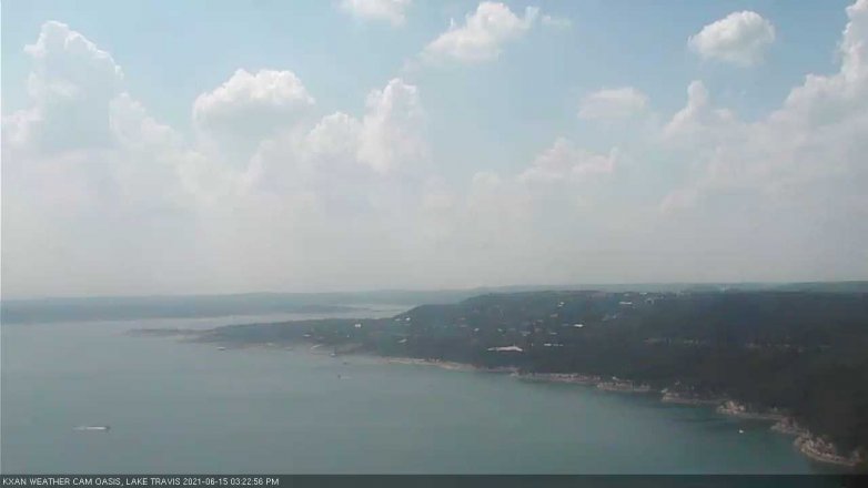 Lake Travis webcam, June 15, 2021 3:25 PM CT