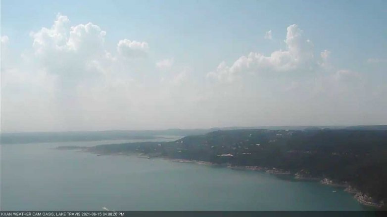 Lake Travis webcam, June 15, 2021 4:00 PM CT
