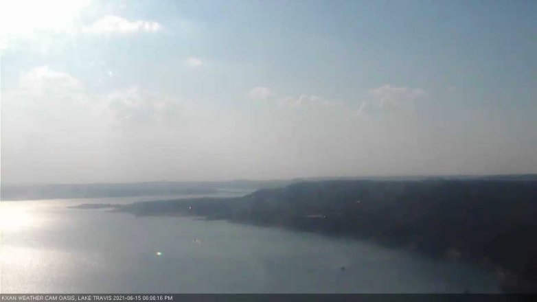 Lake Travis webcam, June 15, 2021 6:00 PM CT