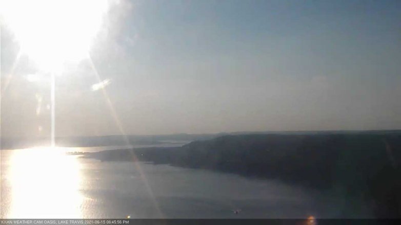 Lake Travis webcam, June 15, 2021 6:45 PM CT