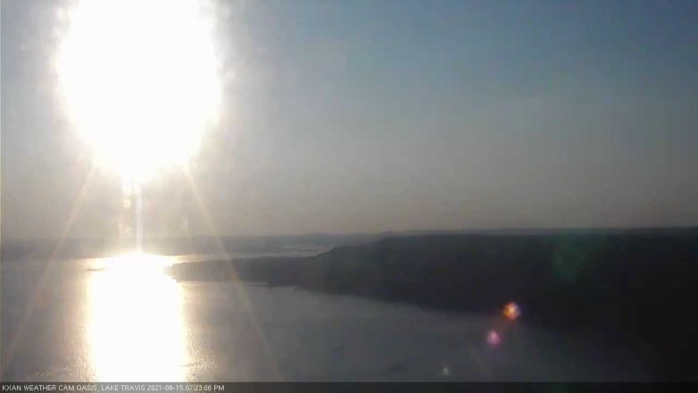 Lake Travis webcam, June 15, 2021 7:25 PM CT