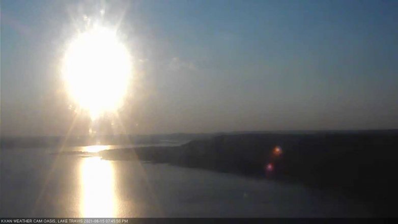 Lake Travis webcam, June 15, 2021 7:45 PM CT