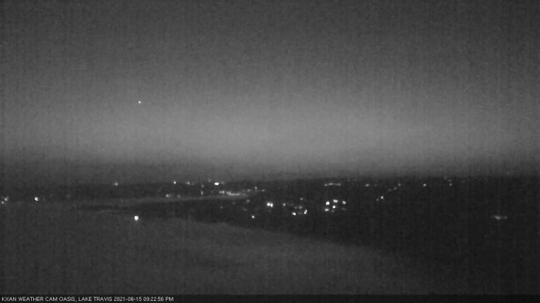 Lake Travis webcam, June 15, 2021 9:25 PM CT