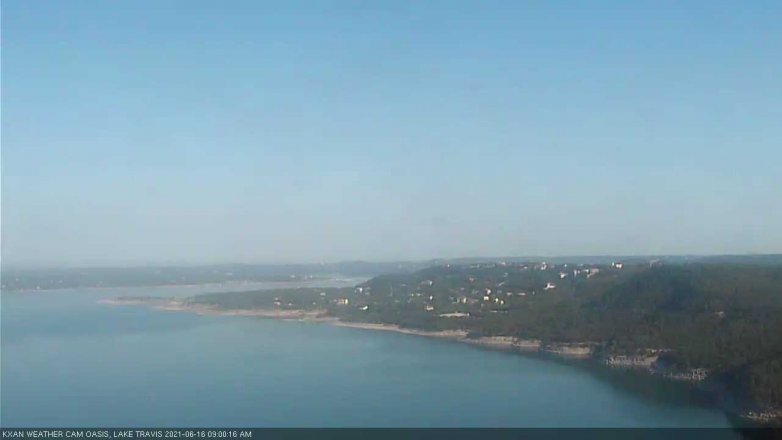 Lake Travis webcam, June 16, 2021 9:00 AM CT