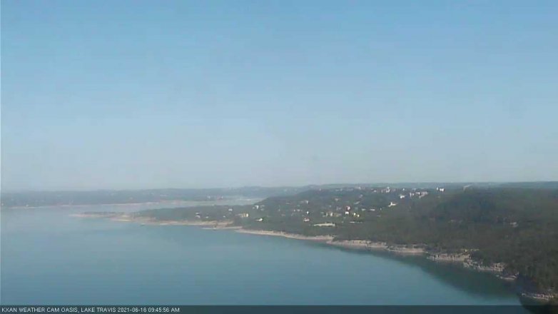 Lake Travis webcam, June 16, 2021 9:45 AM CT