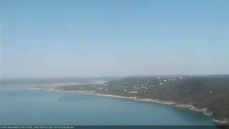 Lake Travis webcam, June 16, 2021 10:45 AM CT