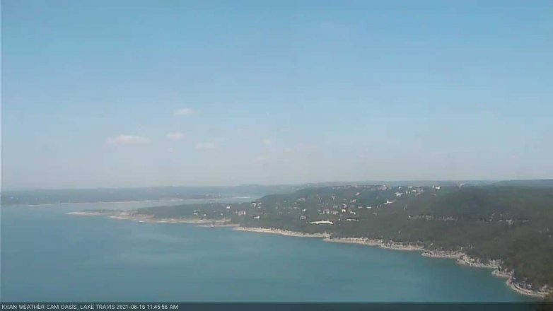Lake Travis webcam, June 16, 2021 11:45 AM CT
