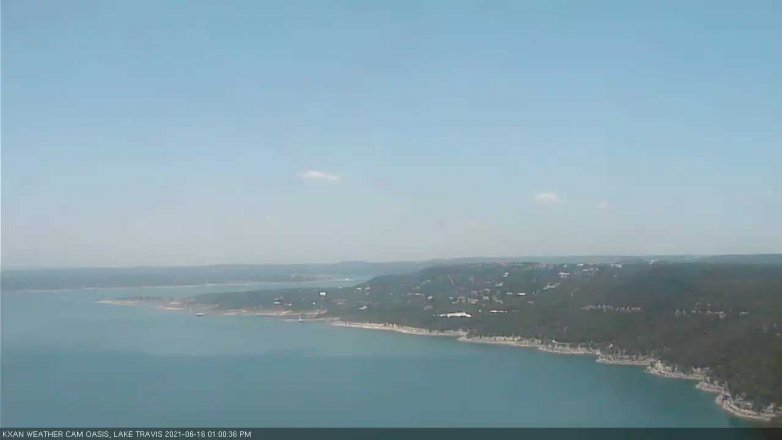 Lake Travis webcam, June 16, 2021 1:00 PM CT