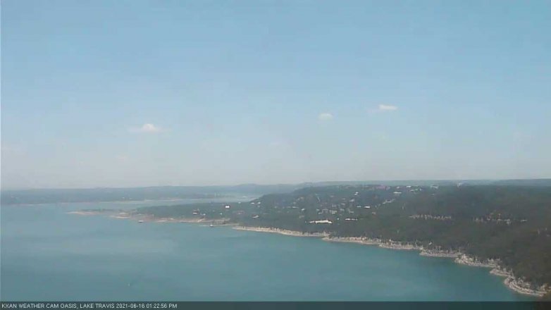 Lake Travis webcam, June 16, 2021 1:25 PM CT