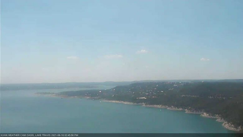 Lake Travis webcam, June 16, 2021 2:45 PM CT