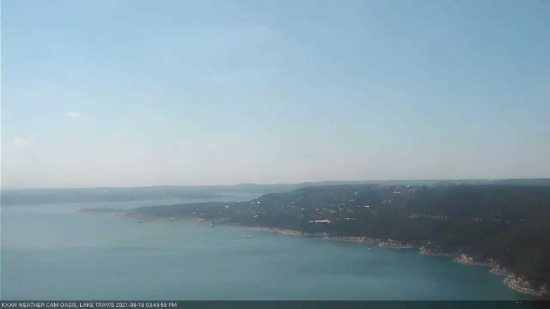 Lake Travis webcam, June 16, 2021 3:45 PM CT