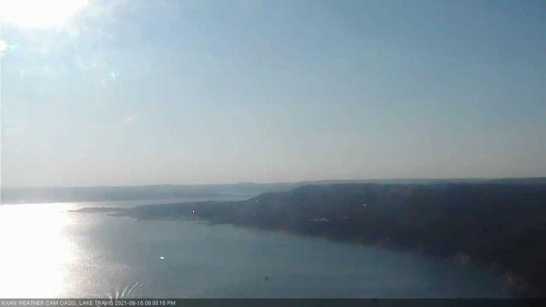 Lake Travis webcam, June 16, 2021 6:00 PM CT