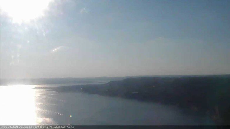 Lake Travis webcam, June 16, 2021 6:25 PM CT
