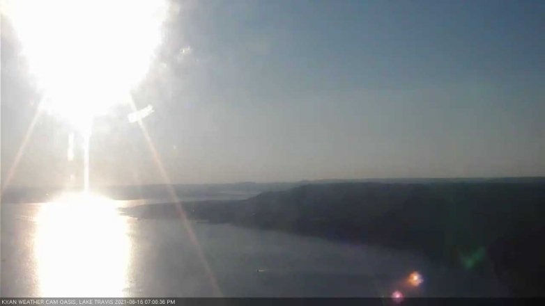 Lake Travis webcam, June 16, 2021 7:00 PM CT