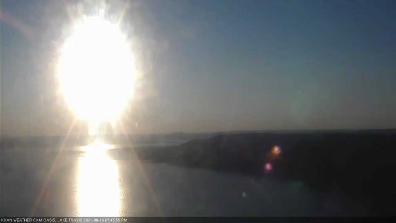 Lake Travis webcam, June 16, 2021 7:45 PM CT