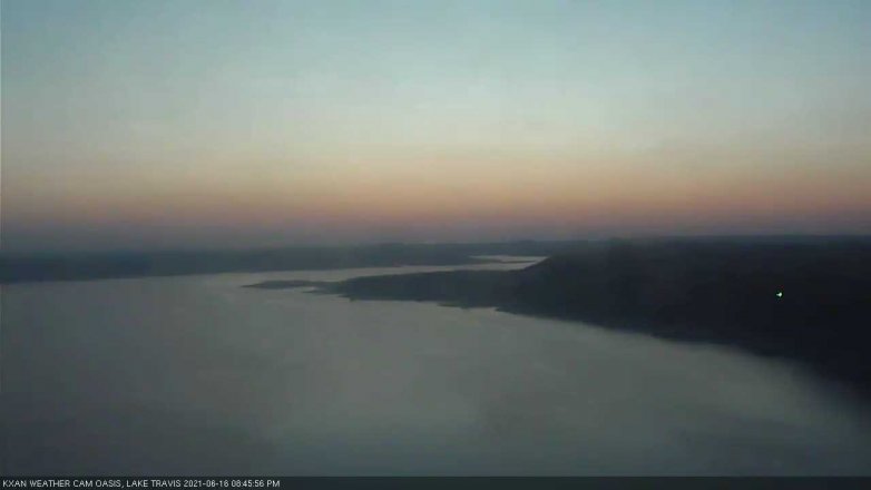 Lake Travis webcam, June 16, 2021 8:45 PM CT