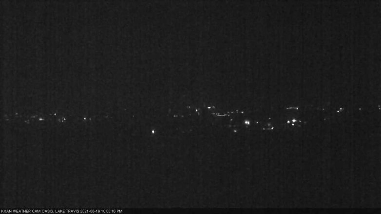 Lake Travis webcam, June 16, 2021 10:00 PM CT