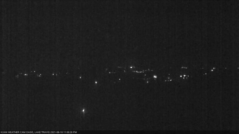 Lake Travis webcam, June 16, 2021 11:00 PM CT