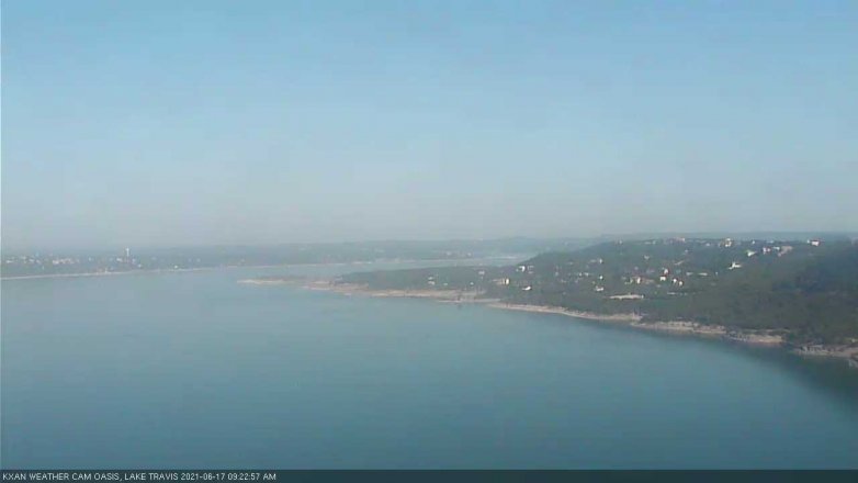 Lake Travis webcam, June 17, 2021 9:25 AM CT