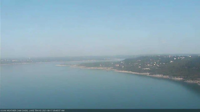 Lake Travis webcam, June 17, 2021 9:45 AM CT
