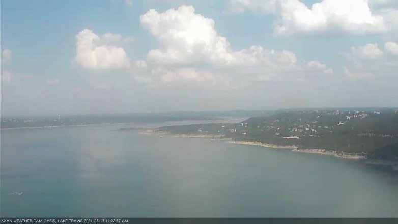 Lake Travis webcam, June 17, 2021 11:25 AM CT