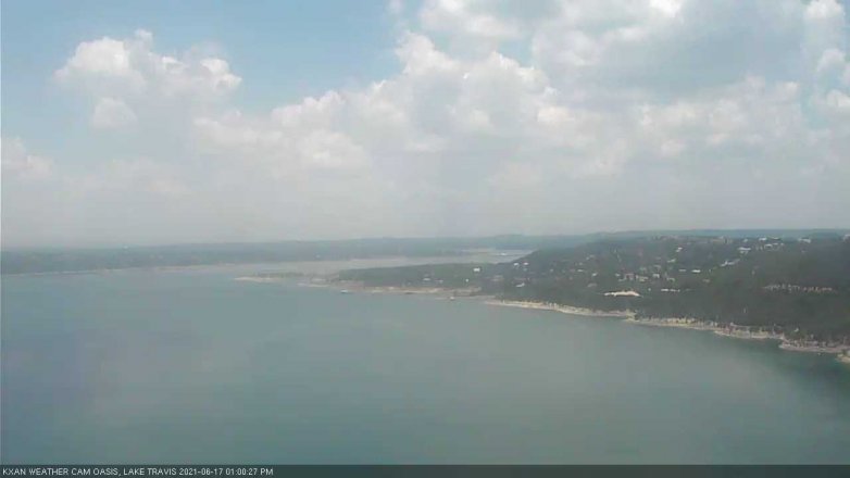 Lake Travis webcam, June 17, 2021 1:00 PM CT