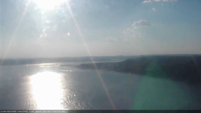 Lake Travis webcam, June 17, 2021 6:25 PM CT