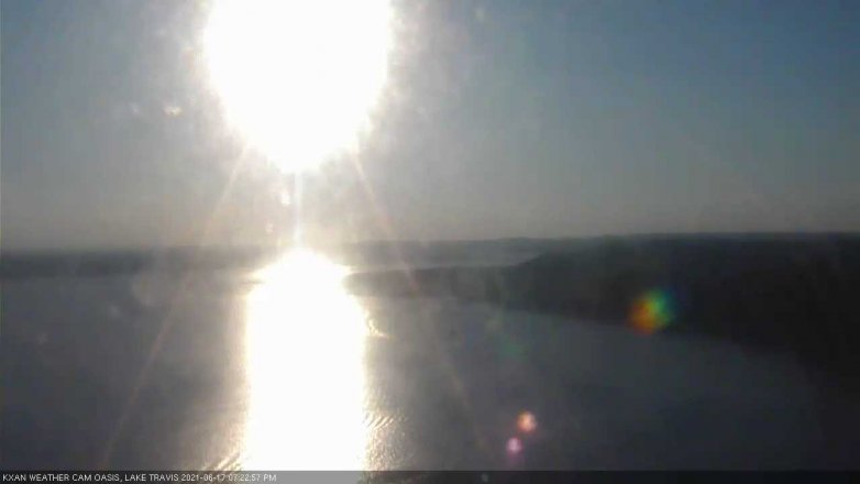 Lake Travis webcam, June 17, 2021 7:25 PM CT