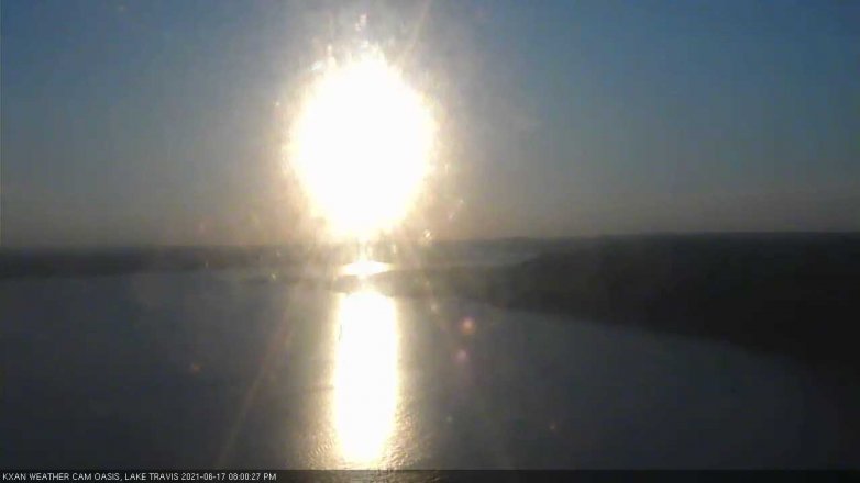 Lake Travis webcam, June 17, 2021 8:00 PM CT