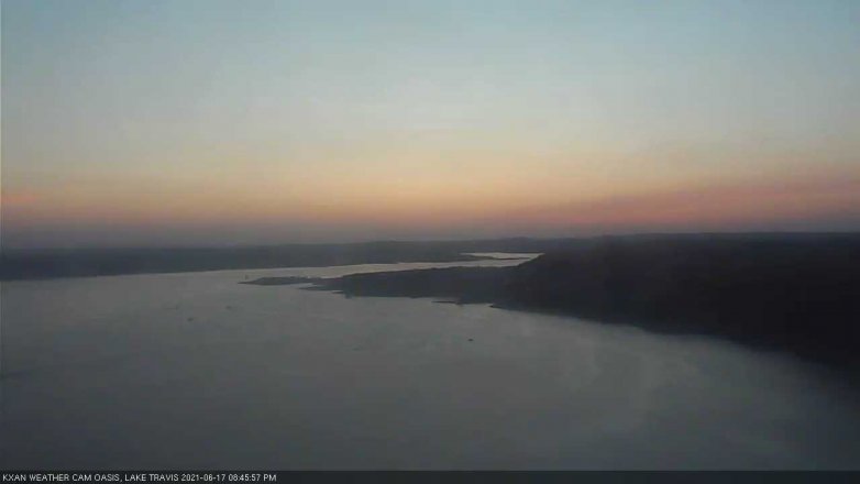 Lake Travis webcam, June 17, 2021 8:45 PM CT