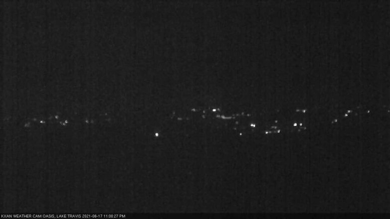 Lake Travis webcam, June 17, 2021 11:00 PM CT
