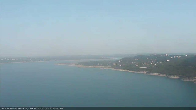 Lake Travis webcam, June 18, 2021 9:25 AM CT