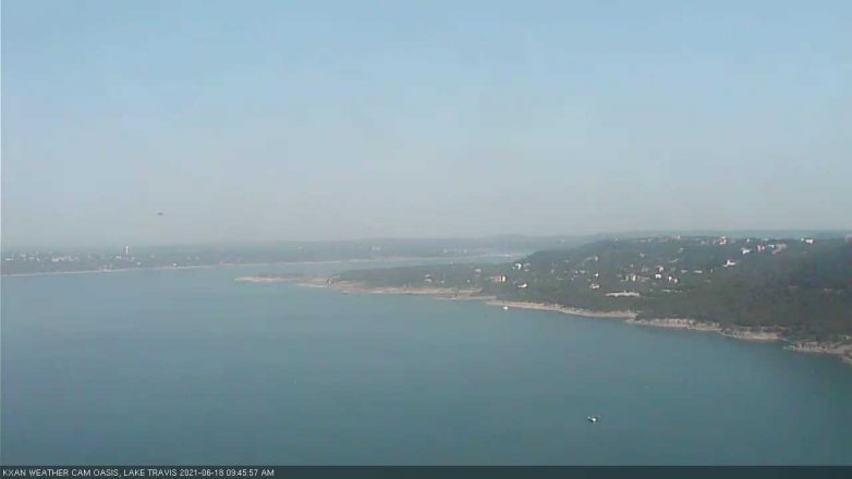 Lake Travis webcam, June 18, 2021 9:45 AM CT