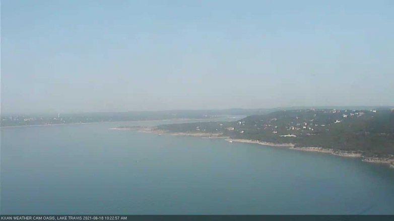 Lake Travis webcam, June 18, 2021 10:25 AM CT