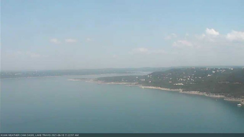 Lake Travis webcam, June 18, 2021 11:25 AM CT