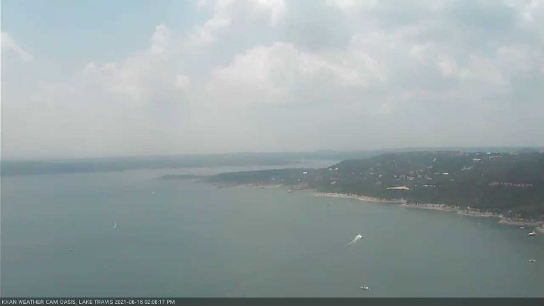 Lake Travis webcam, June 18, 2021 2:00 PM CT