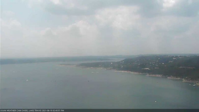Lake Travis webcam, June 18, 2021 2:45 PM CT